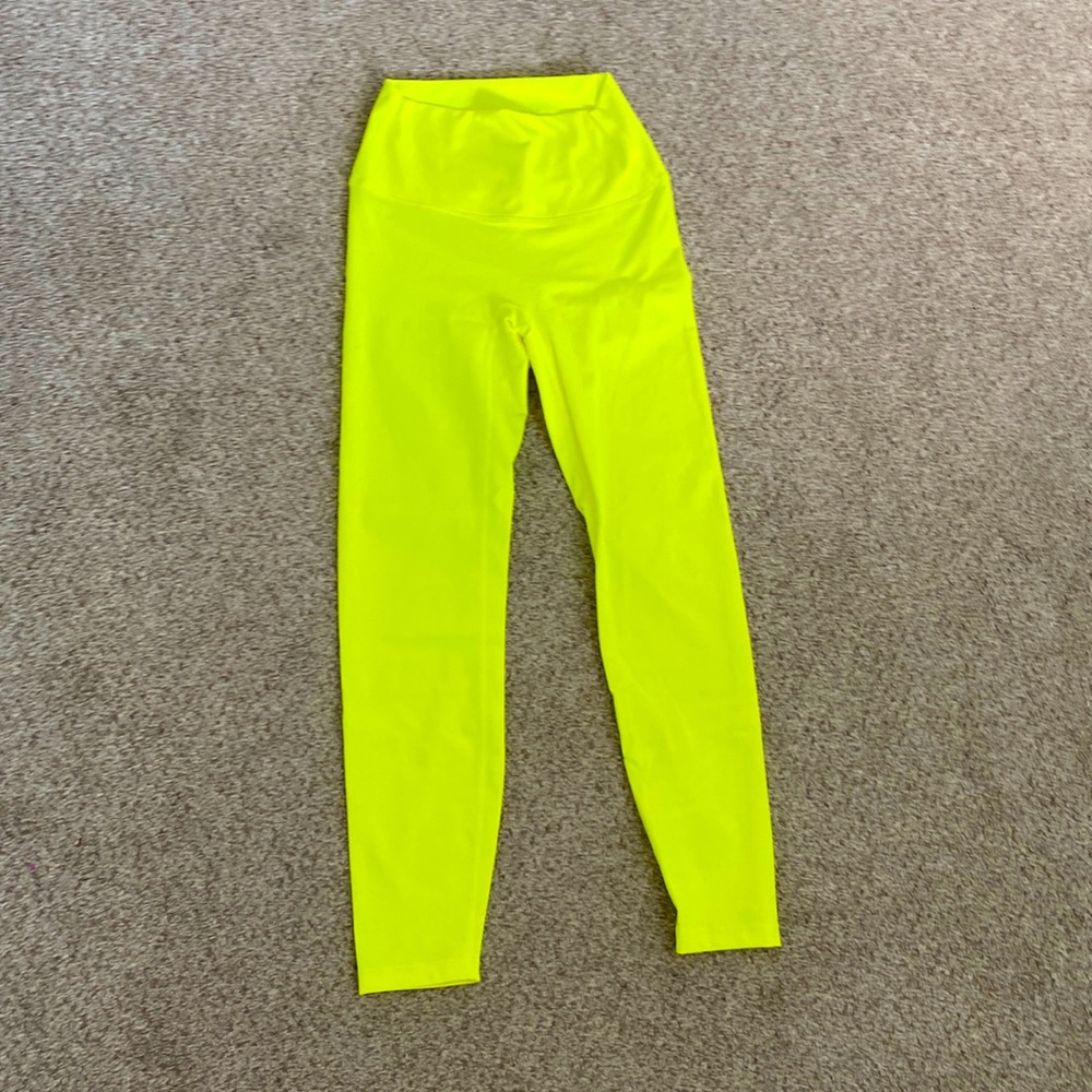 Savvi neon yellow leggings